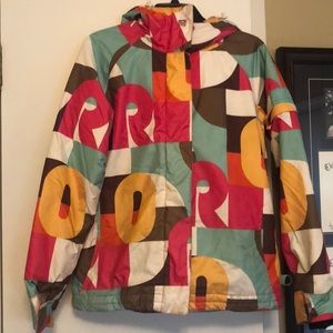 Roxy Multicolored Snowboard Jacket XS